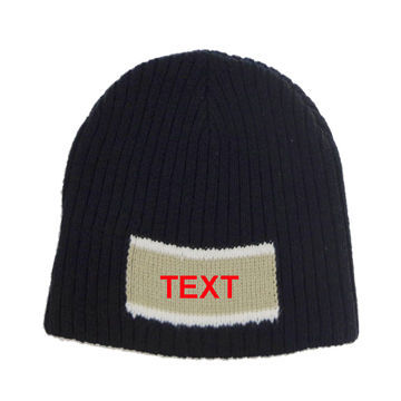Custom Winter Knitted Beanies with Embroidered Logo