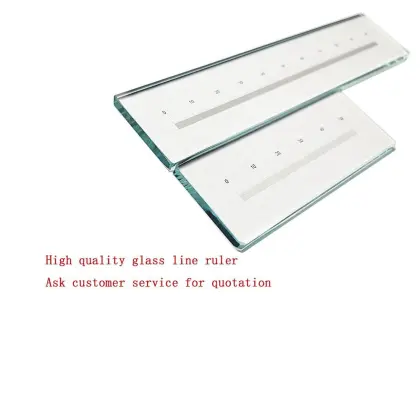 High Precision Linear Glass Scale Optical Grating Ruler for Laboratory Supplies