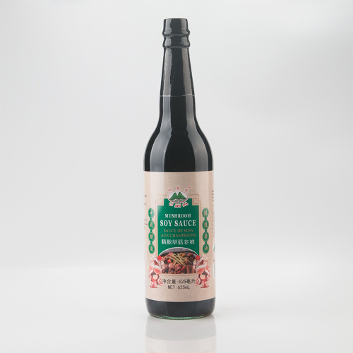 Mushroom Dark Soy Sauce 625ml Glass Bottle