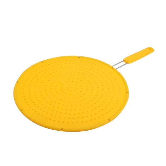 Silicone Splatter Guard, Screen Strainer with Handle for Frying Pan: Kitchen Accessory for Safe and Easy Cooking