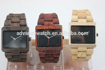 Customized wholesale natural wooden watch, Maple case, causal custom 38.8mm watch strap