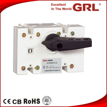 CE approved 63A 3P 4P red copper in or outsiade operation door isolator switch