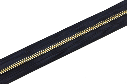 Aluminium Plating Titanium Warna Metal Zipper Roll