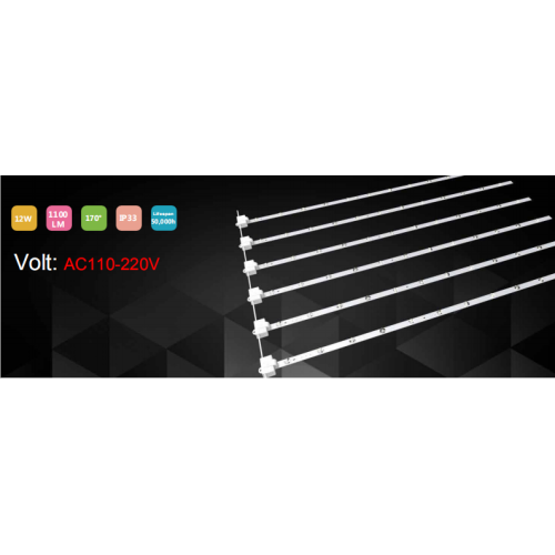 AC110-220V Led Rollar Bars 12W 7000K