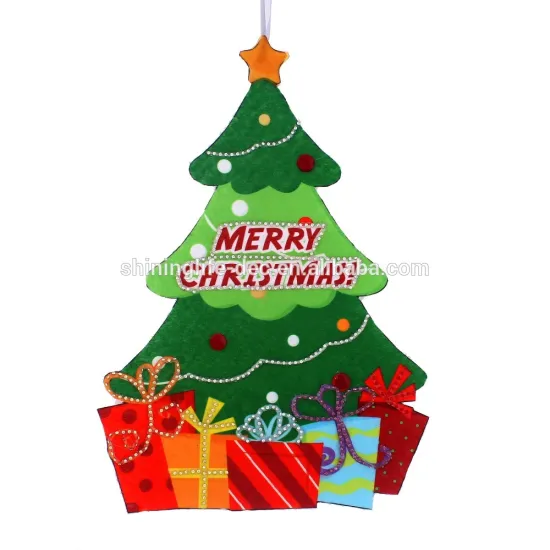 Christmas tree ornament no-woven fabric merry christmas decoration