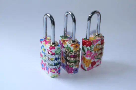 Colorful Combination Lock 3 Digital Padlock