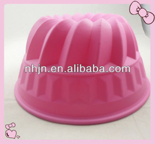 Pumpkin shape silicone mould for making cake