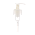 Bomba de loção totalmente plástica transparente 28/410 com trava esquerda-direita