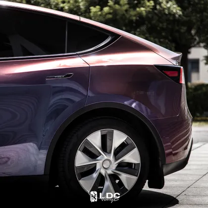 Purple Mecha Chameleon Car Wrap