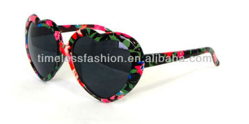 Heart Shape Plastic Sunglasses For Girls
