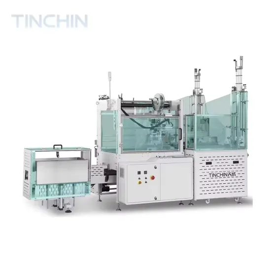 Disposable Plastic Paper Bowl Cups Auto Feeding Counting Packing Making Machine