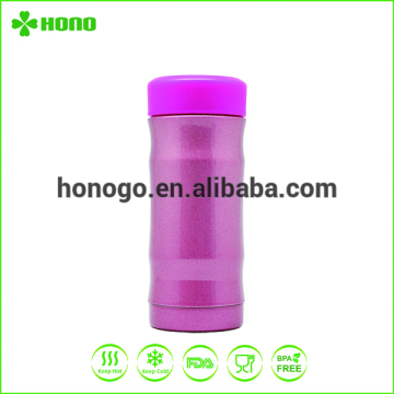 Double wall stainless steel vacuum bamboo tumbler