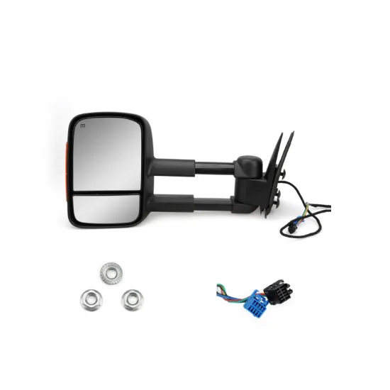 Electric Towing Mirror for GMC Sierra and Chevrolet Silverado (2003-2006): Heated, Extendable Rear View Mirror with Signal Indicator