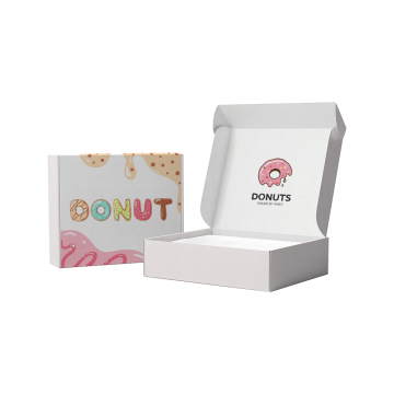 Custom Paper Cardboard Boxes for Donuts - Different Sizes for Food Packaging