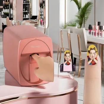 Best Selling Portable Mobile Nail Printer: Professional Digital Nail Art Flower Printer Machine 2024