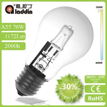 energy saving halogen light bulbs A55 E27