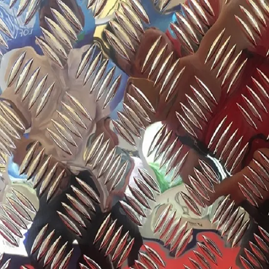 5 bar Tread aluminum checkered Plate