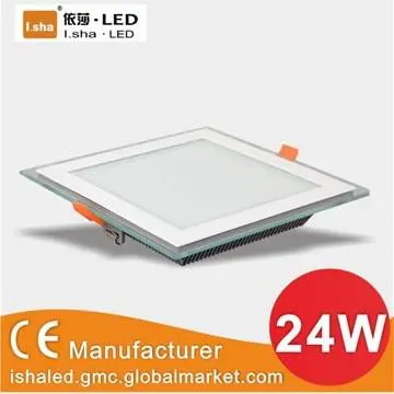 200x200mm 24w led panel light tempering glass