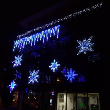 Waterproof Snowflake Christmas Lights 3D Star Motif