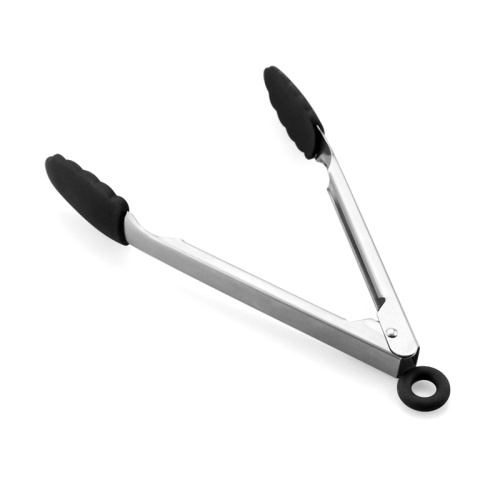 Heavy Duty Stianless Steel Handle Silicone Serving Tongs