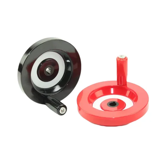 Customizable Black Solid Plastic Handwheel with Inner Hole