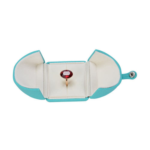 custom PU necklace earring ring shell jewelry box