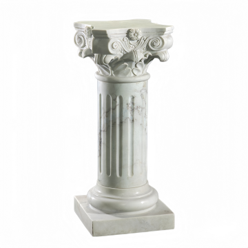 Luxury White Marble Pillar with Corinthian Capital