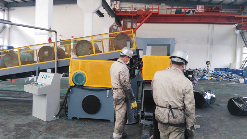 Automatic Oil Drum Compactor Cans Baling Press Machine