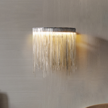 Silvery Tassels Wall Lamp for Modern Hallway, Living Room, and Bedroom Decoration