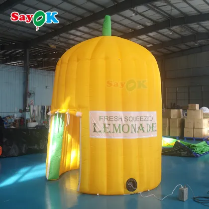 Lemon Juice Inflatable Booth for Sale: Promotional Lemon Inflatables Stand Tent