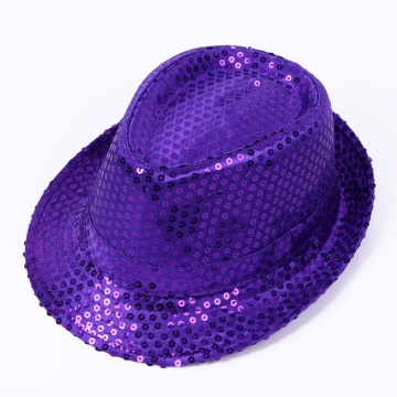 Jazz Sequin Hat Unisex Cowboy Fedora for Summer Fashion