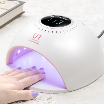 84W UV LED Nail Lamp with Timers - Professional Gel Nail Drier for Home and Salon Use