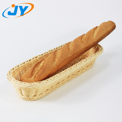 سلة الروطان الفرنسية ذات الخبز الطويل اليدوي