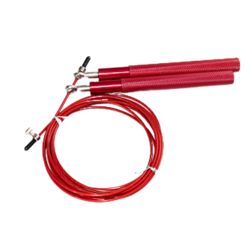 Custom Logo High-Speed Adjustable Steel Wire Aluminum Handle Fast Jump Rope for Fitness and Jumping Sports