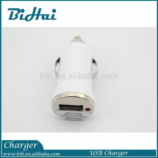 USB bullet car mobile phone bullet car charger,quick charge 2.0 car charger