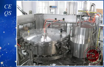 Round Bottle Hot Beverage Filling Machinery , Liquid Bottling Machine