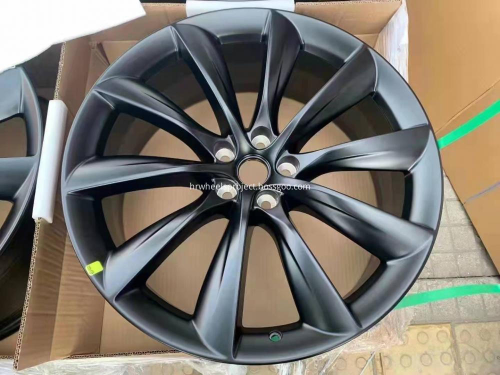 Tesla Model X Black Forged Wheels 3 Jpg