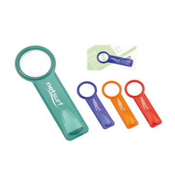 Plastic Magni-Ruler Bookmark with Magnifying Feature