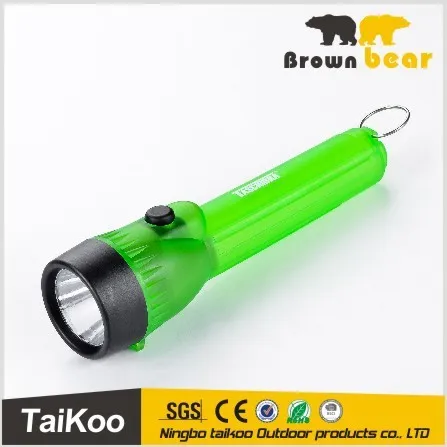 2 led colored plastic flashlight plastic torch