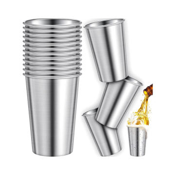 Stainless Steel Fruit Juice & Milk Tea Cups - 16oz, 20oz, 24oz, 18/8
