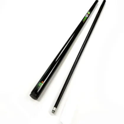 free shipping 9.5mm black carbon snooker cues 1/2 split stainless steel joint Pool Billiards cue sticks Billiards accessories