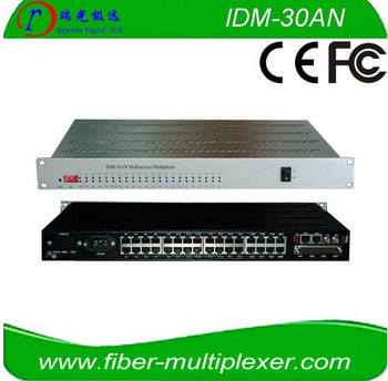 1~30FXO/FXS RS232/RS485 V35 ETH G64K E&M over fiber PCM multiplexer