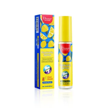 20ml Probiotic Lemon Flavor Fresh Breath Spray for Outdoor Use