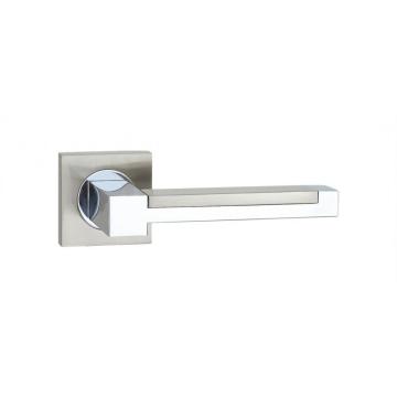 Interior solid aluminum zinc door handle on rose