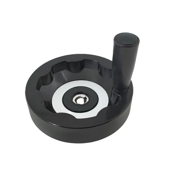 Factory Direct Black Solid Inner Corrugated Rotating Handwheel for Mechanical Lathes