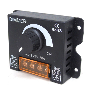 DC 12V 24V LED Dimmer 30A 360W Brightness Controller
