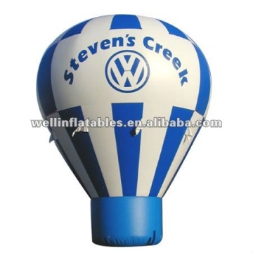 inflatable advertising balloon on ground