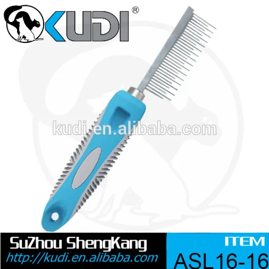 Health care product rubber handle pet pin comb