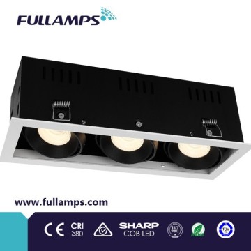Fullamps 3*10W led commercial grille light, 30w recessed grid light