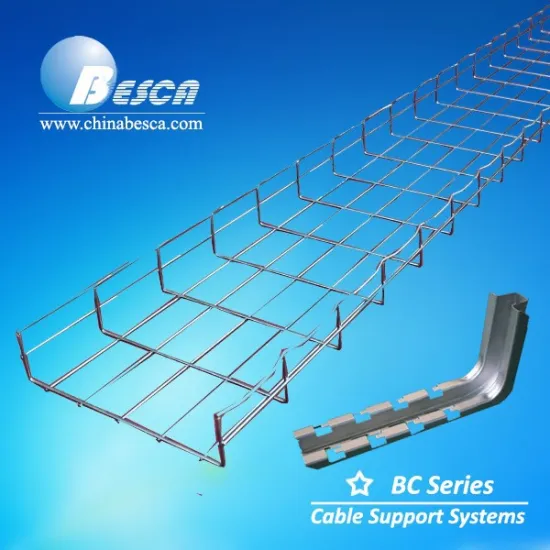 Hot Galvanized Steel Grid Cable Tray With Accessories